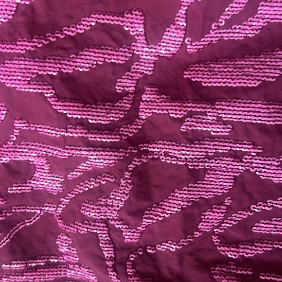 Rachel Comey Burgundy and Pink Sequined Midi Skirt - Picture 10 of 14